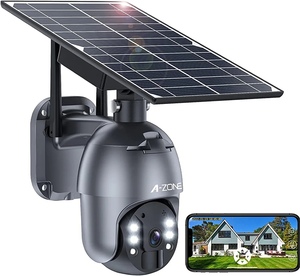 [400 ten thousand height pixel ]A-ZONE security camera outdoors solar security camera bread / tilt power supply un- necessary 