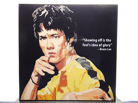 [Nouveau n°114] Panel Pop Art Bruce Lee, Ouvrages d'art, Peinture, Portraits