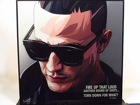 [Новинка №547] Поп-арт-панно DJ Snake, произведение искусства, Рисование, Портреты