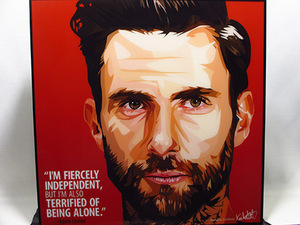 Art hand Auction [新编号 522] 波普艺术面板 Adam Levine Maroon 5, 艺术品, 绘画, 肖像