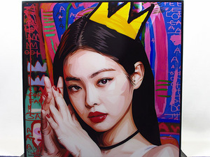 Art hand Auction 【新品 No 339】ポップアートパネル BLACK PINK ジェニー, 美術品, 絵画, 人物画