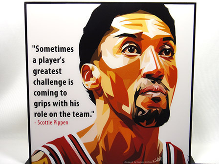 [Neue Nr. 80] Pop-Art-Panel Scottie Pippen NBA, Kunstwerk, Malerei, Porträt