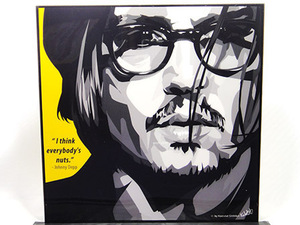 Art hand Auction [Новый №20] Поп-арт-панно Джонни Деппа, произведение искусства, Рисование, Портреты