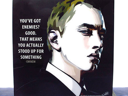 [New No. 182] Pop art panel Eminem, Artwork, Painting, Portraits