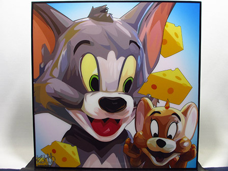 [Neu Nr. 312] Pop-Art-Panel Tom und Jerry, Kunstwerk, Malerei, Porträt