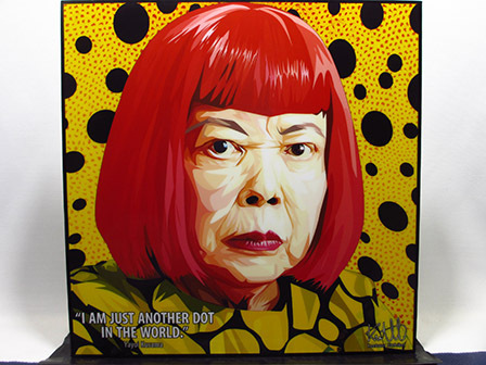[Nouveau n° 220] Panneau Pop Art Yayoi Kusama Artiste Artiste, ouvrages d'art, peinture, portrait