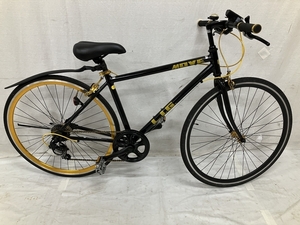【引取限定】 【1円】 LIG MOVE クロスバイク ブラック 黒 自転車 アウトドア 中古 直H7935301