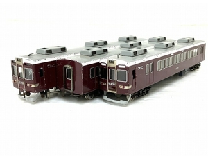 メーカー不明 阪急電車 6350 6450 6900 3両セット HOゲージ 鉄道模型 ジャンク O8612960