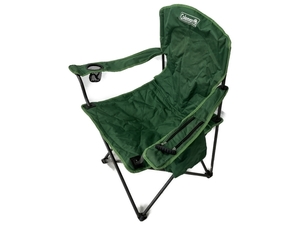 【1円】 Coleman Cooler Quad Chair 緑 アウトドア 中古 W8432081