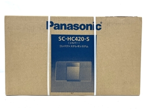 Panasonic SC-HC420-S コンパクトステレオシステム コンポ シルバー 音響機材 オーディオ 未使用 M8623326