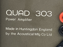 QUAD 303 パワーアンプ コントロールアンプ ステレオ オーディオ 音響機材 クオード ジャンク Z8588385_画像2