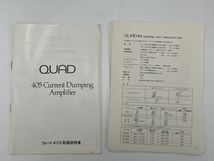 QUAD 44 405 コントロールアンプ パワーアンプ 2点セット オーディオ 音響機材 クオード 中古 Z8588383_画像3