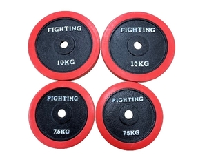 【引取限定】FIGHTING ダンベルセット 10kg×2/7.5kg×2 中古 良好 直B8617260