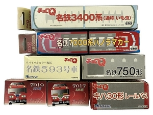 チョロQ 名鉄 7000系 3400系 593号車 キハ30形 など 7点セット プルバックカー 中古 N8405601