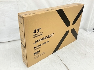 JAPANNEXT JN-IPS4302TUHDR 43型 液晶ディスプレイ ブラック 未使用 K8630400