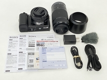 SONY VLOGCAM ZV-E10Y デジタル一眼 ミラーレス カメラ ダブルズームレンズキット 中古 美品 Z8636244_画像3