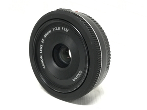 Canon キャノン LENS EF 40mm 1:2:8 STM MACRO 0.3m/0.98ft パンケーキレンズ 中古 F8593198