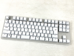 RAZER RZ03-0264 BLACKWIDOW LITE ゲーミングキーボード Mercury White レーザー 中古 O8634874