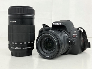 Canon EOS kiss X9 EFS 18-55mm 55-250mm ダブルレンズキット カメラ 一眼レフ キャノン 中古 K8612713