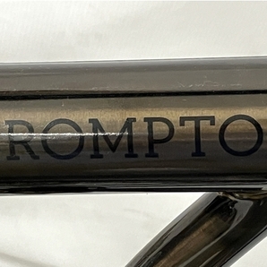 BROMPTON S6R / ブラックラッカー 2022年モデル / リアキャリア付 ブロンプトン 折りたたみ自転車 中古 美品 楽 Y8597891の画像3