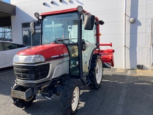 鳥取Prefecture Yanmar Tractor EF220 22馬力 66h Power steering 逆転 自動水平 倍速 ER215M ロータリー 中古 直P8562080