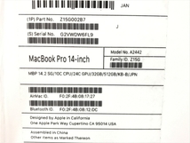 Apple MacBook Pro 14.2型 2021 CTO M1 Max 10C ノートパソコン 32GB 512GB 24Cスペースグレイ Ventura 中古 T8546488_画像10