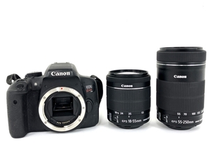 Canon EOS Kiss X8i 18-55mm 55-250mm 一眼レフ カメラ ダブルズームキット ジャンク Y8649141
