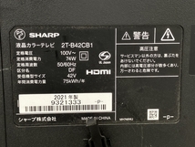 【引取限定】SHARP 2T-B42CB1 液晶カラーテレビ 42V型 テレビ 2021年製 シャープ 家電 中古 直 K8475316_画像9