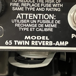 【引取限定】Fender 65 TWIN REVERB-AMP ギターアンプ TYPE PR 186 コンボアンプ 音響機材 中古 直 S8577017の画像8