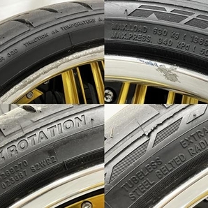 【引取限定】NITTO NT555G2 235/35R20 Amistad REIHEN ホイール 4本セット ライエン アミスタッド 中古 直 N8536526の画像7