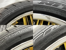 【引取限定】NITTO NT555G2 235/35R20 Amistad REIHEN ホイール 4本セット ライエン アミスタッド 中古 直 N8536526_画像7