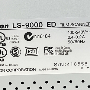Nikon ニコン LS-9000ED SUPER 9000 ED フィルム スキャナー 家電 中古 K8592189の画像5