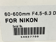 SIGMA 60-600mm 1:4.5-6.3 DG OS HSM Sports Nikonマウント 高倍率ズームレンズ 美品 中古 B8651829_画像9