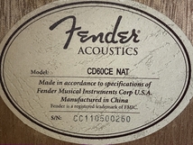 Fender CD60CE NAT エレアコ エレクトリックアコースティックギター ケース付き フェンダー 中古 N8646970_画像9