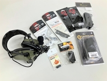 ARROW DYNAMIC ELECTRONIC TACTIAL HEADSET ヘッドフォン エアガングリップなど おまとめセット 中古 K8631434_画像1