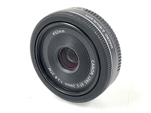 Canon キヤノン EF-S 24mm F2.8 STM EF-S2428STM カメラ レンズ パンケーキ 中古 T8641910