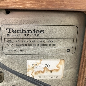 Technics テクニクス SC-170 カセットデッキ レコードプレーヤー 音響機材 ジャンク H8596678の画像6