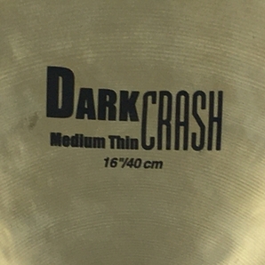 K Zildjian DARK CRASH Medium Thin 16/40cm シンバル 楽器 中古 N8673686の画像8