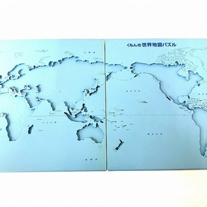 KUMON 世界地図パズル 公文 くもん エデュ トイ ちず おもちゃ 教材 中古 O8570239の画像2
