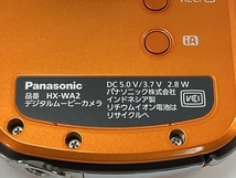 Panasonic パナソニック HX-WA2 デジタル ムービーカメラ オレンジ カメラ 中古 W8652886_画像9