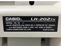 CASIO LK-202-TV カシオ 光ナビゲーション キーボード 中古 W8654856_画像9