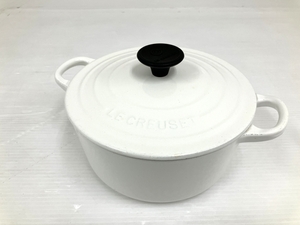 Le Creuset ル クルーゼ COCOTTE RONDE 18cm 両手鍋 中古 良好 O8664737