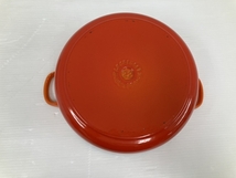 Le Creuset ル クルーゼ COCOTTE RONDE 22cm オレンジ 両手鍋 中古 良好 O8664736_画像5