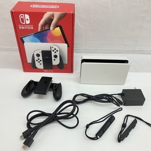 Nintendo スイッチ Switch HEG-S-KAAAA 有機EL モデル ホワイト ゲーム機 任天堂 中古 C8670429の画像2