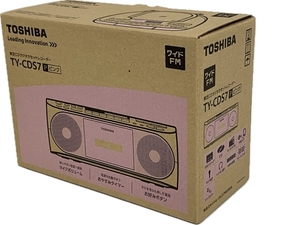 【仮商品化】TOSHIBA 東芝 CDラジオカセットレコーダー TY-CDS7 ワイドFM ピンク 未使用 S8684231