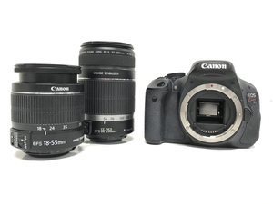 Canon EOS Kiss X5 ボディ 18-55mm 55-250mm ダブル ズーム レンズ キット カメラ 趣味 撮影 中古 F8662262