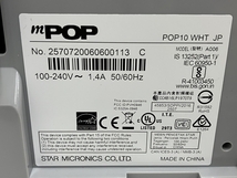 スター精密 POP10 mPOPシリーズ レジスター レシートプリンター キャッシュドロアー Bluetooth USB対応 A006 中古 T8642015_画像10