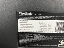 ViewSonic VA2215-H-7 2022年製 21.5型ワイドVAパネルモニター 中古 N8675262_画像8