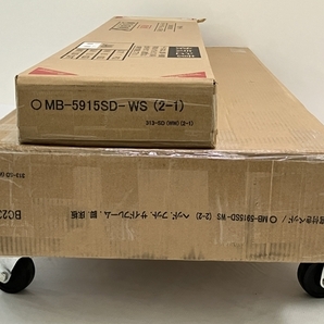 NB セミダブル ベッド MB-5915SD-WS 宮付き 木製 棚 家具 寝具 ベッドフレーム 未使用 未開封品 楽 Z8537930の画像4