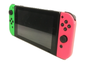 Nintendo Switch 本体 HAC-001 joy-con ネオングリーン/ネオンピンク ニンテンドー ゲーム機 中古 訳有 T8464810